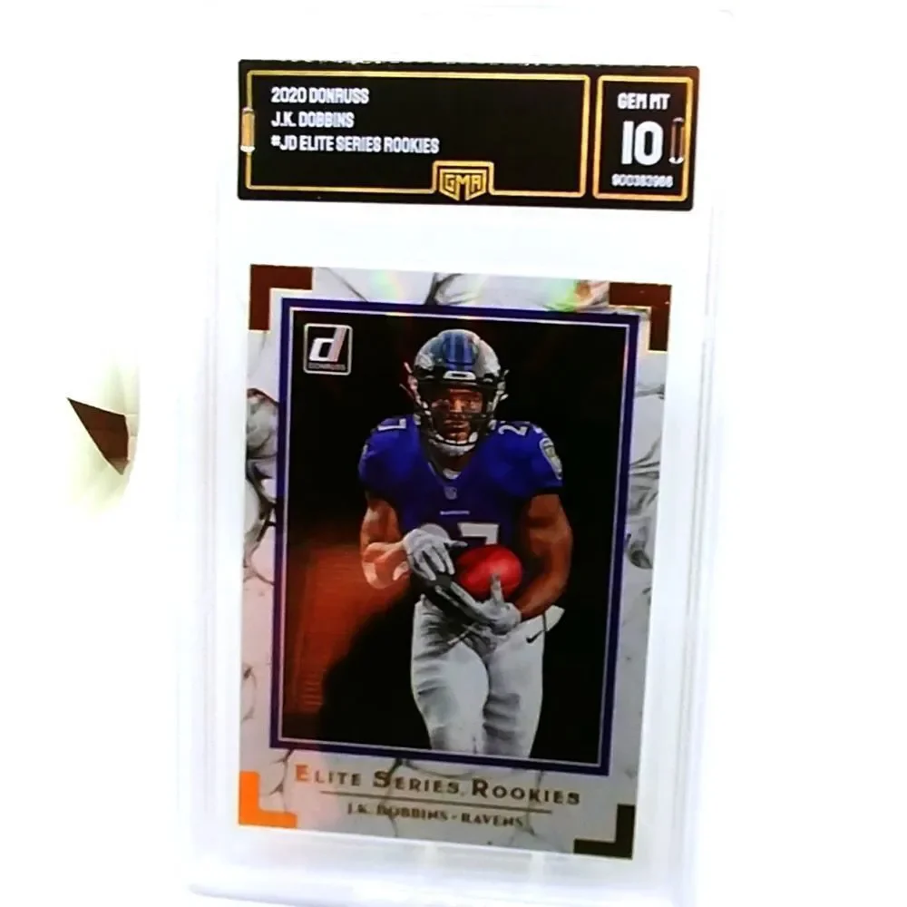 2020 DONRUSS J.K. DOBBINS # JD ELITE GMA 10